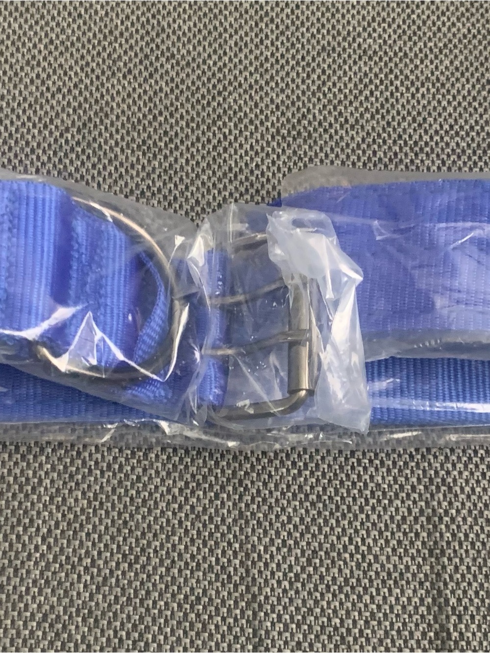 Blue dog collar with Metal Buckle